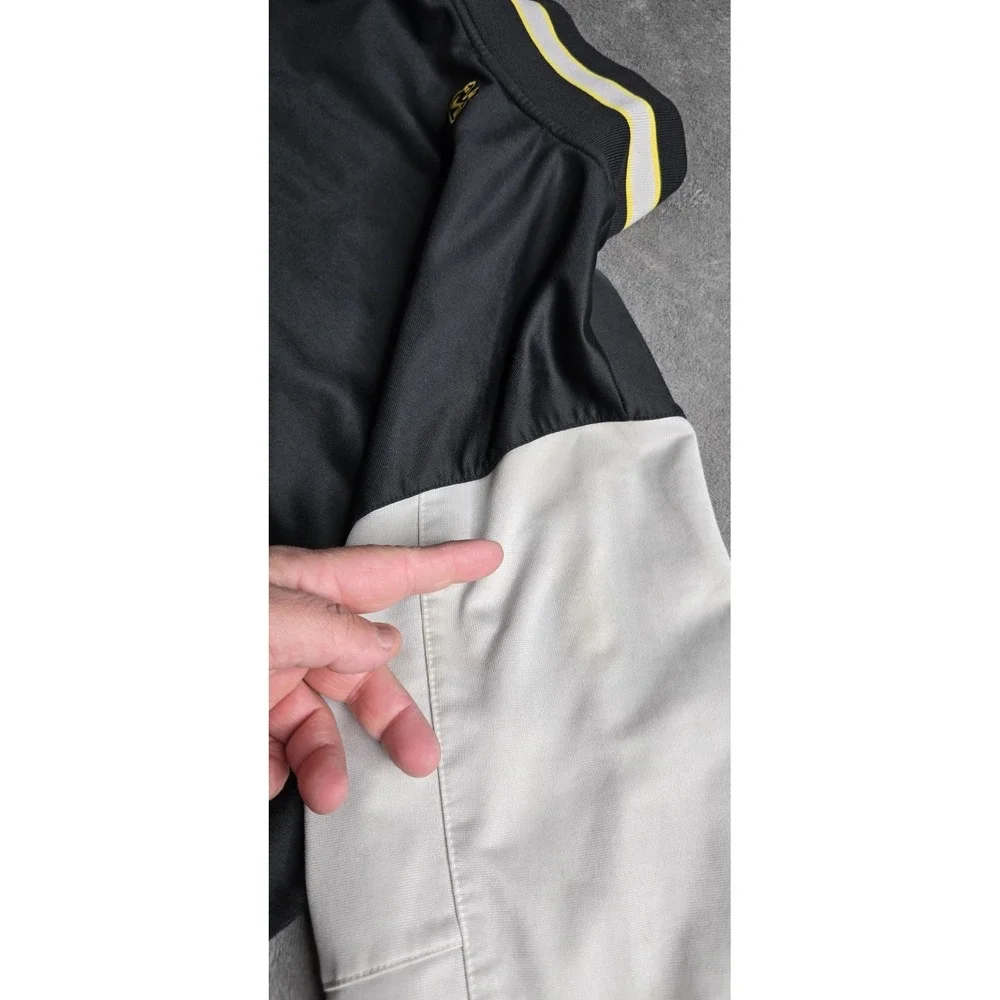 Nike 6.0 SB Varsity Jacket Jock Mens Medium Black Yellow Gray Sports